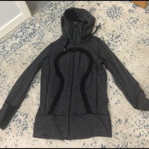 Lululemon zip up high neck hoodie. Size 8